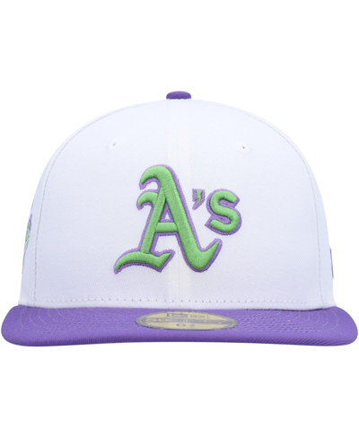 New Era White Oakland Athletics 1989 World Series Side Patch 59fifty Fitted Hat In White