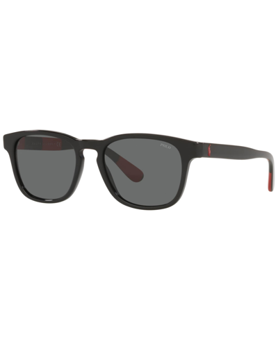 Shop Polo Ralph Lauren Men's Sunglasses, Ph4170 53 In Shiny Black