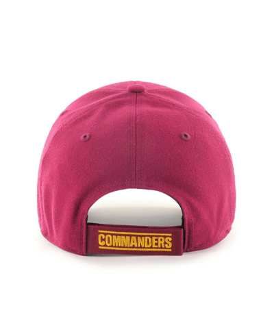 Shop 47 Brand Men's ' Burgundy Washington Commanders Mvp Adjustable Hat