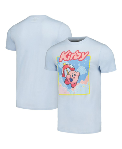 Shop Mad Engine Men's And Women's  Light Blue Nintendo Kirby Starry Box T-shirt
