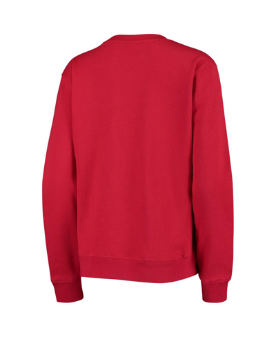Colosseum Women's  Red Wisconsin Badgers Campanile Pullover Sweatshirt In Red