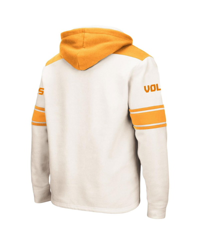 Colosseum Men's  Cream Tennessee Volunteers Big And Tall Hockey Lace-up Pullover Hoodie In Cream