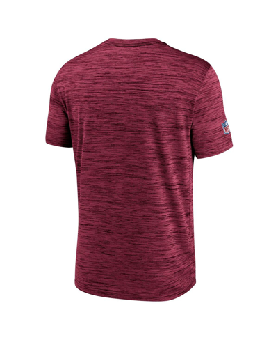 Nike Burgundy Washington Commanders Sideline Velocity Athletic Stack Performance T-shirt In Burgundy