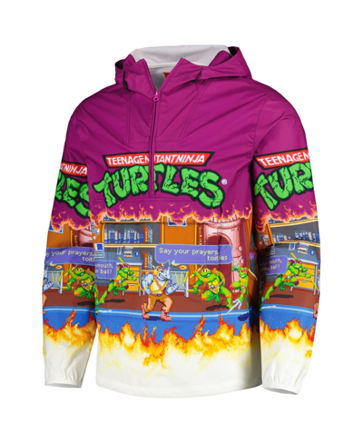 Shop Chalk Line Men's  Purple Teenage Mutant Ninja Turtles Half-zip Lightweight Jacket
