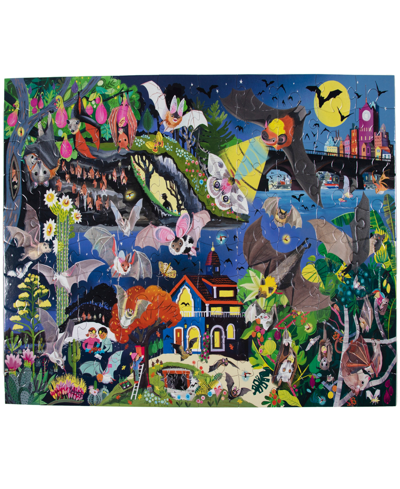 Shop Eeboo Love Of Bats Glow In The Dark 100 Piece Jigsaw Puzzle Set, Ages 5 And Up In Multi