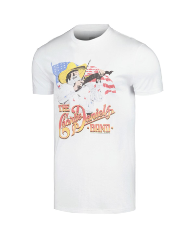 Shop American Classics Men's White The Charlie Daniels Band Cdb And The Flag Graphic T-shirt
