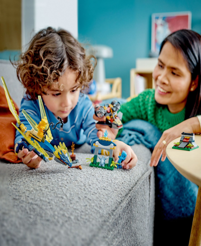 Shop Lego Ninjago 71798 Nya And Arin's Baby Dragon Battle Toy Building Set In Multicolor
