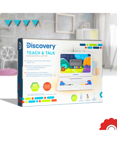 Discovery Teach & Talk Laptop, Educational Interactive Computer In White
