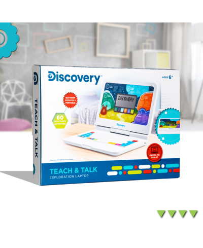 Discovery Teach & Talk Laptop, Educational Interactive Computer In White