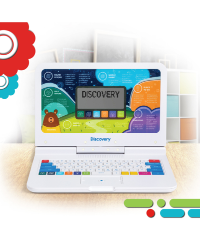 Discovery Teach & Talk Laptop, Educational Interactive Computer In White