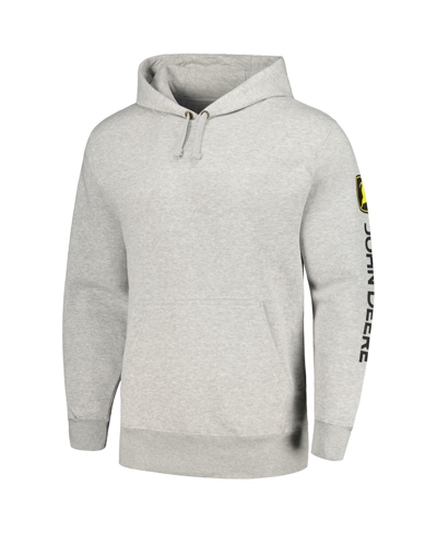 Top Of The World Men's And Women's  Heather Gray John Deere Classic Pullover Hoodie In Heather Gray