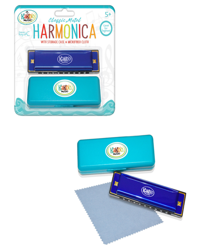Kako'o Music Classic Blue Metal Harmonica In Multi