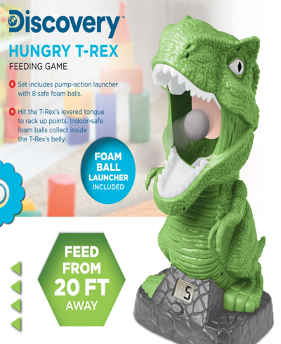 Shop Discovery Hungry T-rex Feeding Game, Shooting Competition In Green