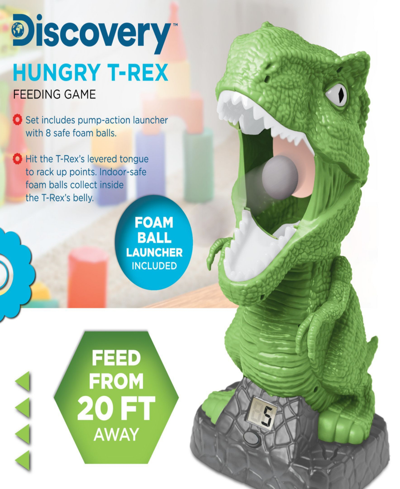 Discovery Hungry T-rex Feeding Game, Shooting Competition In Green