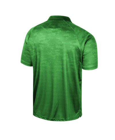 Colosseum Men's  Green Oregon Ducks Honeycomb Raglan Polo Shirt In Green