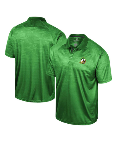 Colosseum Men's  Green Oregon Ducks Honeycomb Raglan Polo Shirt In Green