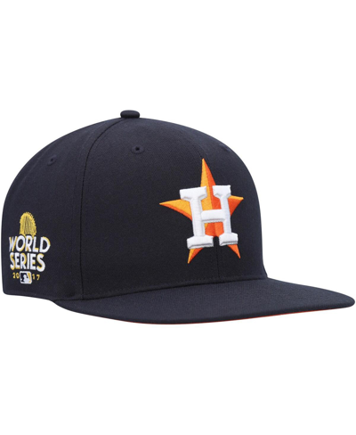 47 Brand Men's ' Navy Houston Astros 2017 World Series Sure Shot Captain Snapback Hat In Navy