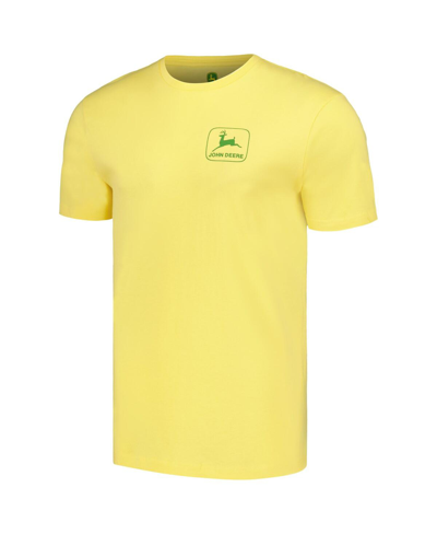 Top Of The World Men's And Women's  Yellow Distressed John Deere Classic Label T-shirt In Yellow