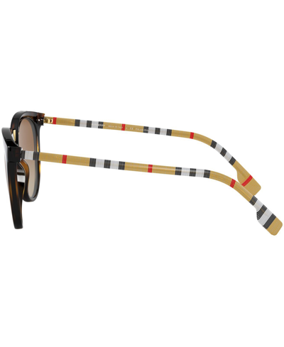 Burberry Polarized Sunglasses, 0be4316 In Dark Havana,polar Brown Gradient