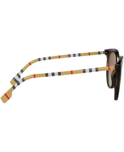 Shop Burberry Polarized Sunglasses, 0be4316 In Dark Havana,polar Brown Gradient