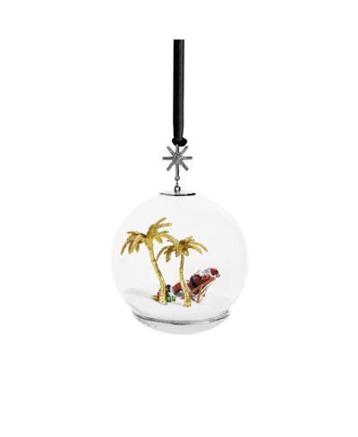 Michael Aram Island Santa Snow Globe Ornament In No Color