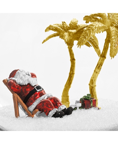 Michael Aram Island Santa Snow Globe Ornament In No Color