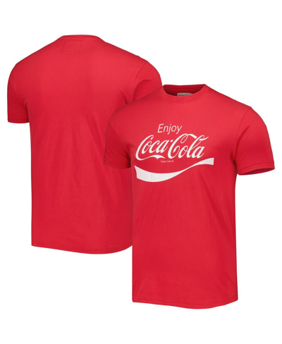 American Needle Men's And Women's  Red Distressed Coca-cola Brass Tacks T-shirt In Red