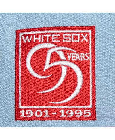 Mitchell & Ness Men's  Light Blue, Red Chicago White Sox Hometown Snapback Hat In Light Blue,red