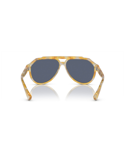Dolce & Gabbana Sonnenbrille Mit Rundem Gestell In Yellow Tortoise