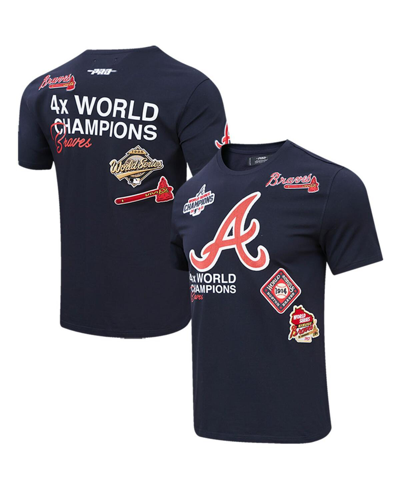 Pro Standard Men's Navy Atlanta Braves Championship T-shirt