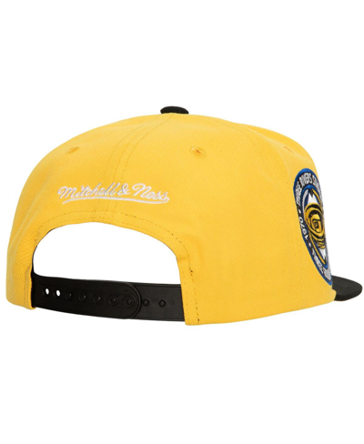 Shop Mitchell & Ness Men's  Gold, Black Pittsburgh Pirates Hometown Snapback Hat In Gold,black