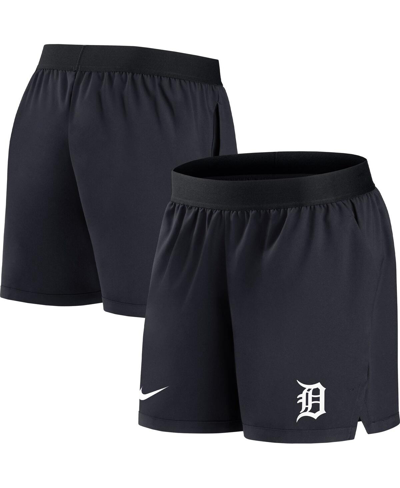 Nike Women's  Navy Detroit Tigers Authentic Collection Flex Vent Max Performance Shorts In Navy