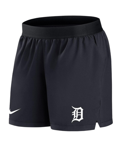 Nike Women's  Navy Detroit Tigers Authentic Collection Flex Vent Max Performance Shorts In Navy