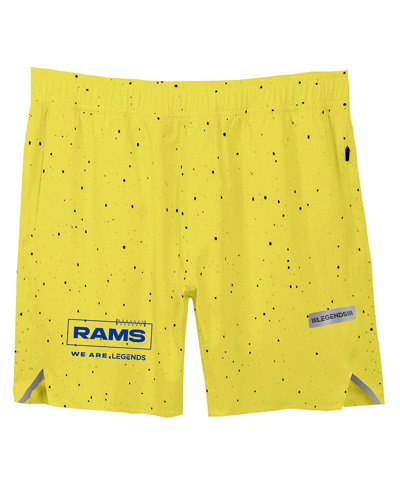 Shop Legends Men's  Gold Los Angeles Rams Relay Shorts