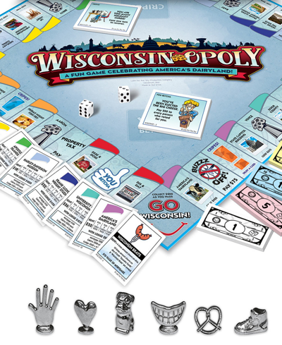Late For The Sky Wisconsin-opoly Classic Board Game With A Wisconsin Twist In Multi