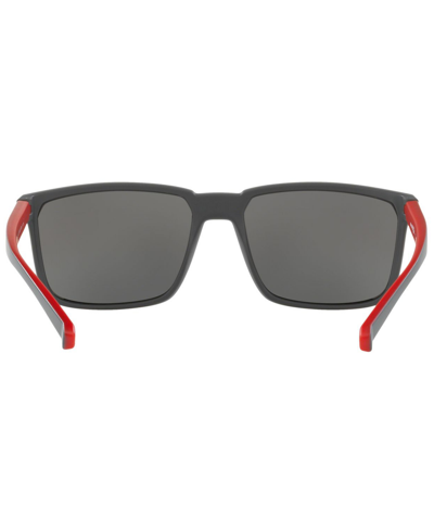 Arnette Sunglasses, An4251 58 Stripe In Matte Grey,grey Mirror Silver
