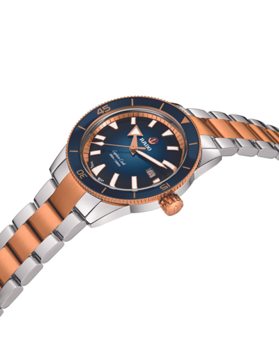 Rado Men's Swiss Automatic Captain Cook Two-tone Stainless Steel Bracelet Watch 42mm In No Color