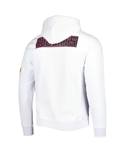 Freeze Max Men's And Women's  White Rugrats Chuckie Wide Open Football Pullover Hoodie In White