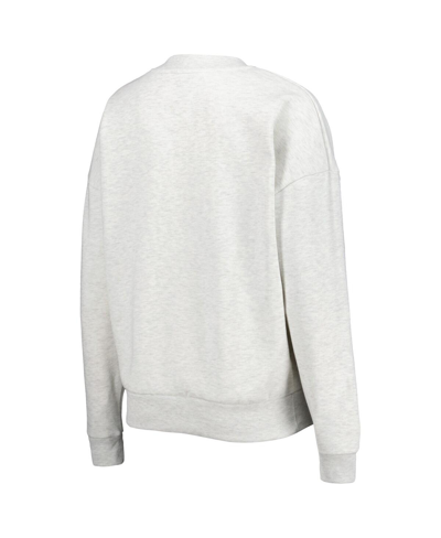 Gameday Couture Heather Gray Iowa State Cyclones Chenille Patch Fleece Pullover Sweatshirt In Heather Gray