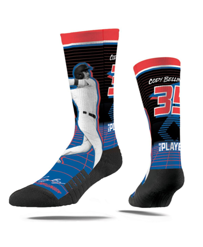 Shop Strideline Men's And Women's  Cody Bellinger Los Angeles Dodgers Synthwave Premium Full Sub Crew Sock In Multi