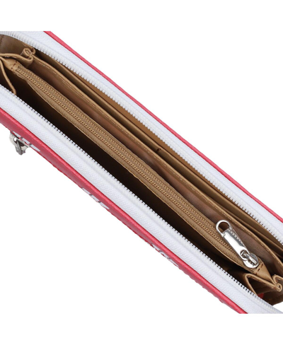 Eagles Wings Women's Wisconsin Badgers Zip-around Wristlet Wallet In Red
