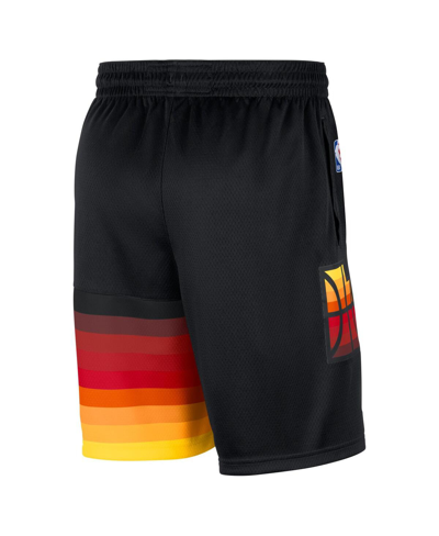 Shop Nike Men's  Black Utah Jazz 2020/21 City Edition Swingman Shorts