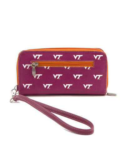 Shop Eagles Wings Women's Virginia Tech Hokies Zip-around Wristlet Wallet In Maroon