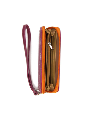 Eagles Wings Women's Virginia Tech Hokies Zip-around Wristlet Wallet In Maroon