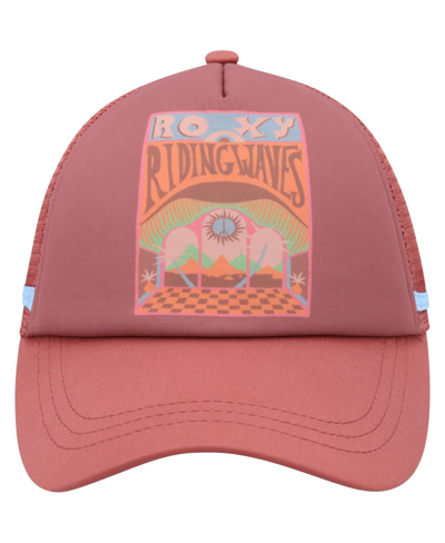 Shop Roxy Women's  Pink Dig This Trucker Adjustable Hat