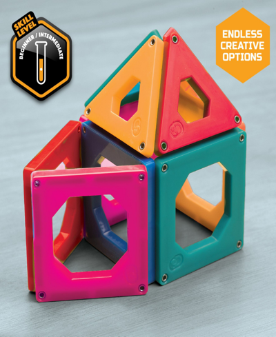Discovery Mindblown Discovery Kids 24-piece Magnetic Building Tiles Construction Set In Open Miscellaneous