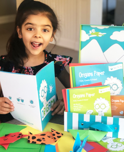 Open The Joy Origami Activity Kit In Aqua