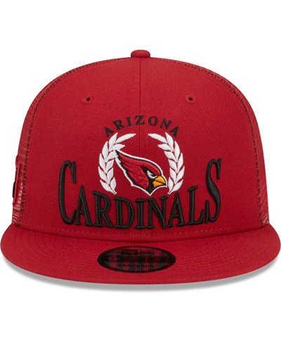 Shop New Era Men's  Cardinal Arizona Cardinals Collegiate Trucker 9fifty Snapback Hat