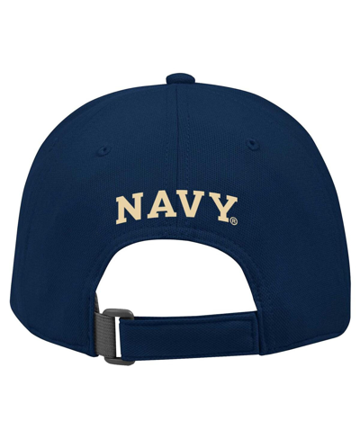 Shop Under Armour Youth Boys And Girls  Navy Navy Midshipmen Blitzing Accent Performance Adjustable Hat