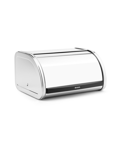 Shop Brabantia Roll Top Bread Box, Medium In Brilliant Steel